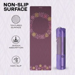 RDX SPORTS RDX D2 6mm PU Rubber Yoga Mat -Rdx Sports d2 pu yoga mats 7