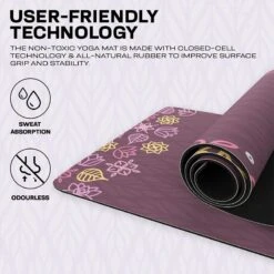 RDX SPORTS RDX D2 6mm PU Rubber Yoga Mat -Rdx Sports d2 pu yoga mats 9