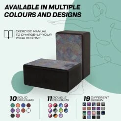 RDX SPORTS RDX D3 High Density EVA Foam Yoga Blocks Non-Slip Brick -Rdx Sports d3 black yoga blocks 6