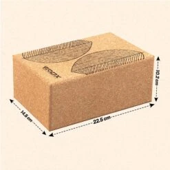 RDX SPORTS RDX D3 Cork Yoga Block Non-Slip Brick -Rdx Sports d3 cork yoga block for fitness 4