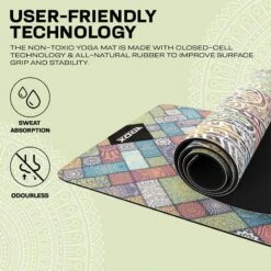 RDX SPORTS RDX D3 6mm PU Rubber Yoga Mat -Rdx Sports d3 pu yoga mats 10