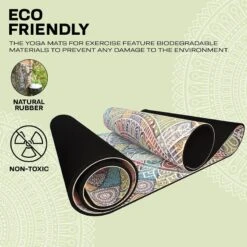 RDX SPORTS RDX D3 6mm PU Rubber Yoga Mat -Rdx Sports d3 pu yoga mats 4