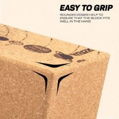 RDX SPORTS RDX D4 Cork Yoga Block Non-Slip Brick -Rdx Sports d4 cork yoga block for fitness 3