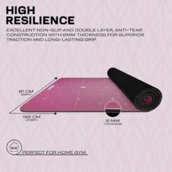 RDX SPORTS RDX D4 6mm PU Rubber Yoga Mat -Rdx Sports d4 pu yoga mats 5