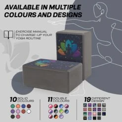 RDX SPORTS RDX D4 High Density EVA Foam Yoga Blocks Non-Slip Brick -Rdx Sports d4 yoga blocks design 6