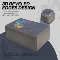 RDX SPORTS RDX D4 High Density EVA Foam Yoga Blocks Non-Slip Brick -Rdx Sports d4 yoga blocks design 8