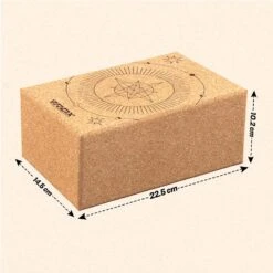 RDX SPORTS RDX D5 Cork Yoga Block Non-Slip Brick -Rdx Sports d5 cork yoga block for fitness 4