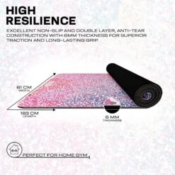 RDX SPORTS RDX D5 6mm PU Rubber Yoga Mat -Rdx Sports d5 pu yoga mats 5