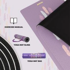 RDX SPORTS RDX D6 6mm PU Rubber Yoga Mat -Rdx Sports d6 pu yoga mats 7