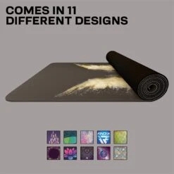 RDX SPORTS RDX D8 6mm PU Rubber Yoga Mat -Rdx Sports d8 6mm 4 in 1 pu rubber yoga mat set 2