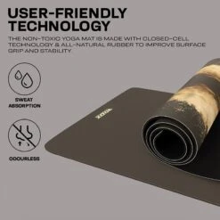 RDX SPORTS RDX D8 6mm PU Rubber Yoga Mat -Rdx Sports d8 6mm 4 in 1 pu rubber yoga mat set 9