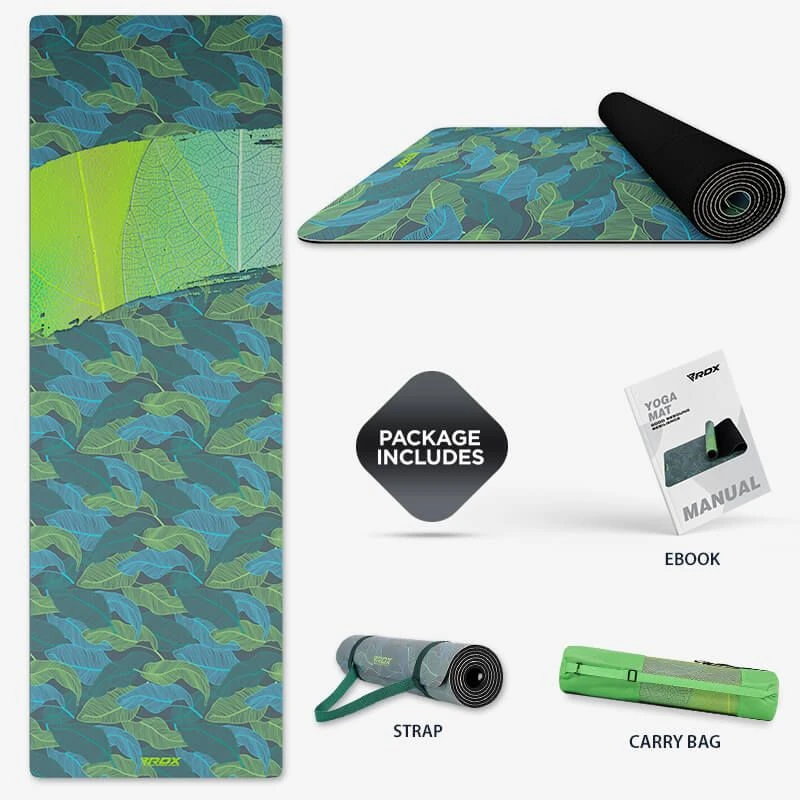 RDX SPORTS RDX D9 6mm PU Rubber Yoga Mat 4 RDX SPORTS RDX D9 6mm PU Rubber Yoga Mat - Image 2