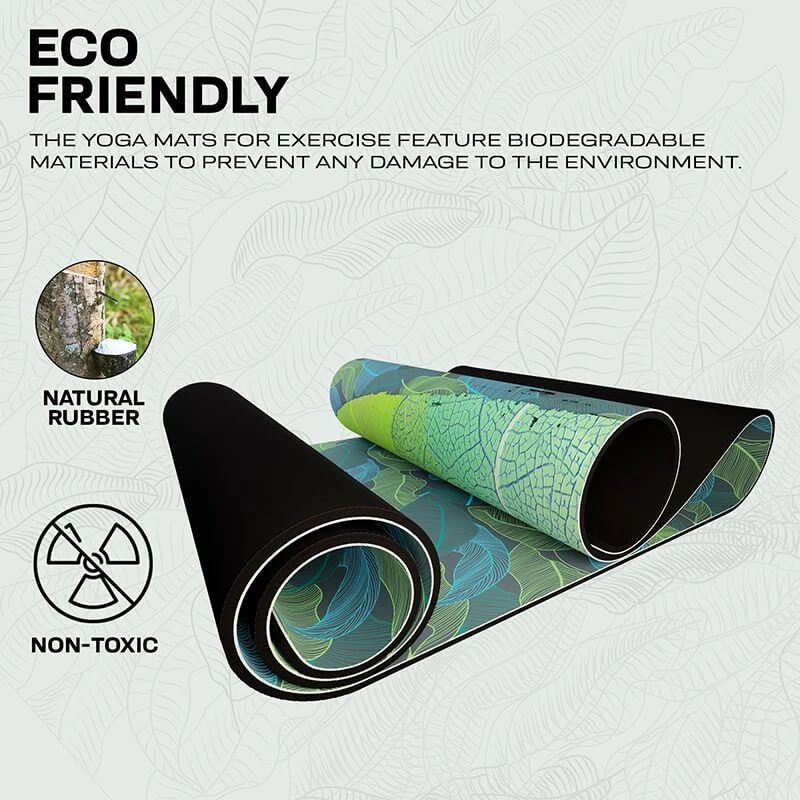 RDX SPORTS RDX D9 6mm PU Rubber Yoga Mat 5 RDX SPORTS RDX D9 6mm PU Rubber Yoga Mat - Image 3