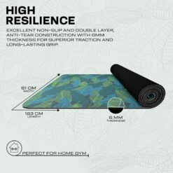 RDX SPORTS RDX D9 6mm PU Rubber Yoga Mat 15 RDX SPORTS RDX D9 6mm PU Rubber Yoga Mat -Rdx Sports d9 pu yoga mats 5