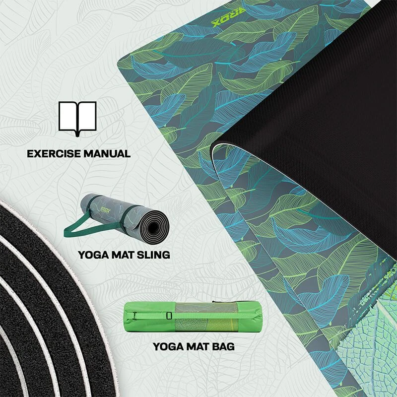 RDX SPORTS RDX D9 6mm PU Rubber Yoga Mat 7 RDX SPORTS RDX D9 6mm PU Rubber Yoga Mat - Image 5