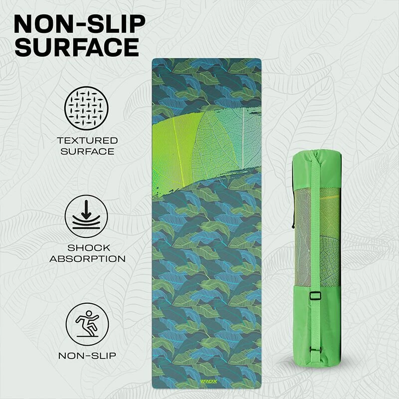 RDX SPORTS RDX D9 6mm PU Rubber Yoga Mat 8 RDX SPORTS RDX D9 6mm PU Rubber Yoga Mat - Image 6