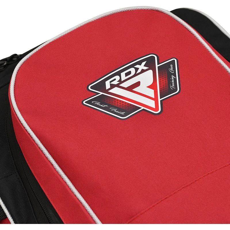 RDX SPORTS RDX R1 Gym Kit Duffle Bag - Backpack Straps & Shoes Compartment Red / Black 14 RDX SPORTS RDX R1 Gym Kit Duffle Bag - Backpack Straps & Shoes Compartment Red / Black - Image 12