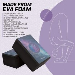 RDX SPORTS RDX D6 High Density EVA Foam Yoga Blocks Non-Slip Brick -Rdx Sports eva foam yoga blocks non slip brick 3