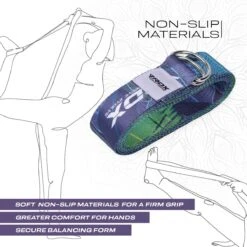 RDX SPORTS RDX F10 D-Ring Steel Buckle Cotton Yoga Strap -Rdx Sports f10 yoga strap pattern 5