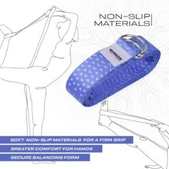 RDX SPORTS RDX F14 D-Ring Steel Buckle Cotton Yoga Strap -Rdx Sports f14 yoga strap pattern 5