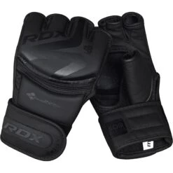RDX SPORTS RDX F15 Noir MMA Grappling Training Gloves Open Palm Thumb Protection 16 RDX SPORTS RDX F15 Noir MMA Grappling Training Gloves Open Palm Thumb Protection -Rdx Sports f15 noir mma gloves 9
