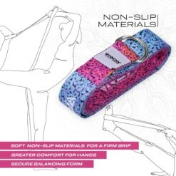 RDX SPORTS RDX F20 D-Ring Steel Buckle Cotton Yoga Strap 13 RDX SPORTS RDX F20 D-Ring Steel Buckle Cotton Yoga Strap -Rdx Sports f20 yoga strap pattern 5