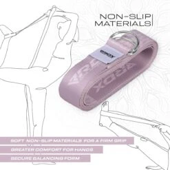 RDX SPORTS RDX F22 D-Ring Steel Buckle Cotton Yoga Strap 13 RDX SPORTS RDX F22 D-Ring Steel Buckle Cotton Yoga Strap -Rdx Sports f22 yoga strap pattern 5