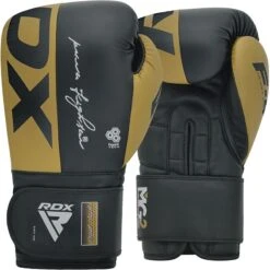 RDX SPORTS RDX F4 Boxing Sparring Gloves Hook & Loop -Rdx Sports f4 boxing gloves golden 1 4