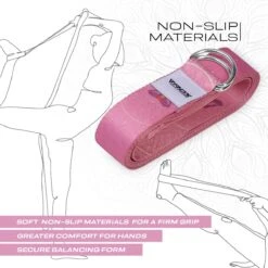 RDX SPORTS RDX F5 D-Ring Steel Buckle Cotton Yoga Strap -Rdx Sports f5 yoga strap pattern 5