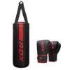 RDX SPORTS RDX F6 2FT KARA Kids Punch Bag & 6OZ Gloves -Rdx Sports f6 kara 2ft black red kids punching bag 4