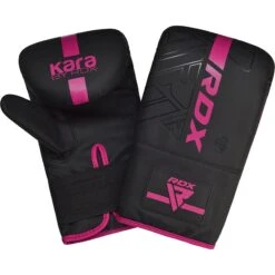RDX SPORTS RDX F6 KARA Bag Gloves 4oz Black -Rdx Sports f6 kara 4oz black pink bag gloves 3 2