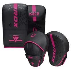RDX SPORTS RDX F6 KARA Bag Mitts & Focus Pads -Rdx Sports f6 kara 4oz black pink bag gloves 4 3