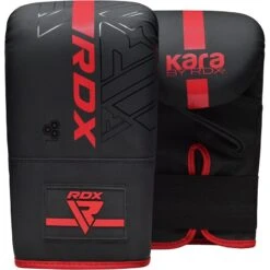 RDX SPORTS RDX F6 KARA Bag Gloves 4oz Black -Rdx Sports f6 kara 4oz black red bag gloves 1 1 1