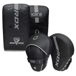 RDX SPORTS RDX F6 KARA Bag Mitts & Focus Pads -Rdx Sports f6 kara 4oz black silver bag gloves 4 3