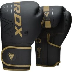 RDX SPORTS RDX F6 2FT KARA Kids Punch Bag & 6OZ Gloves -Rdx Sports f6 kara balck golden 6oz boxing gloves 1