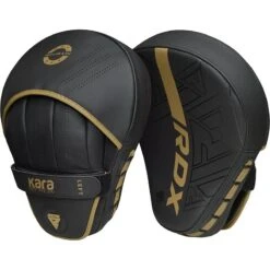 RDX SPORTS RDX F6 KARA Boxing Gloves & Focus Pads 15 RDX SPORTS RDX F6 KARA Boxing Gloves & Focus Pads -Rdx Sports f6 kara black golden focus pads 2