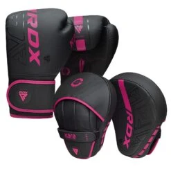 RDX SPORTS RDX F6 KARA Boxing Gloves & Focus Pads 16 RDX SPORTS RDX F6 KARA Boxing Gloves & Focus Pads -Rdx Sports f6 kara black pink boxing gloves 6oz 4