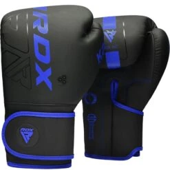 RDX SPORTS RDX F6 Kara Kids Boxing Gloves 6oz -Rdx Sports f6 kara boxing training gloves black blue 1 4 1