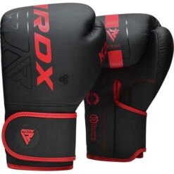 RDX SPORTS RDX F6 Kara Kids Boxing Gloves 6oz -Rdx Sports f6 kara boxing training gloves black red 1 4 1