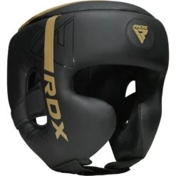 RDX SPORTS RDX F6 KARA Head Guard Black -Rdx Sports f6 kara golden black head guard 1 1