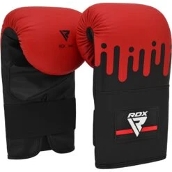 RDX SPORTS RDX F9 Bag Gloves Red & Black -Rdx Sports f9 bag gloves 4oz red black 2