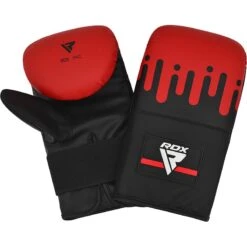 RDX SPORTS RDX F9 Bag Gloves Red & Black -Rdx Sports f9 bag gloves 4oz red black 3