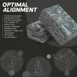 RDX SPORTS RDX GB EVA Foam High Density Non-Slips Yoga Block -Rdx Sports gb yoga blocks 5