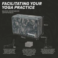 RDX SPORTS RDX GB EVA Foam High Density Non-Slips Yoga Block -Rdx Sports gb yoga blocks 7