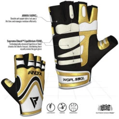 RDX SPORTS RDX S9 GLAZE WEIGHT LIFTING GLOVES -Rdx Sports glaze weight lifting gloves 310