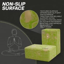 RDX SPORTS RDX GN EVA Foam High Density Non-Slips Yoga Block -Rdx Sports gnw yoga block 3