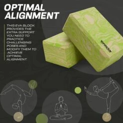 RDX SPORTS RDX GN EVA Foam High Density Non-Slips Yoga Block -Rdx Sports gnw yoga block 5