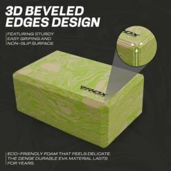 RDX SPORTS RDX GN EVA Foam High Density Non-Slips Yoga Block -Rdx Sports gnw yoga block 8