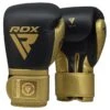 RDX SPORTS RDX L2 Mark Pro Sparring Boxing Gloves Hook And Loop Black / Golden -Rdx Sports golden tri lira2 boxing gloves 1