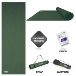 RDX SPORTS RDX SC Iris 6mm PVC Yoga Mat -Rdx Sports green sc pvc yoga mats 7 1